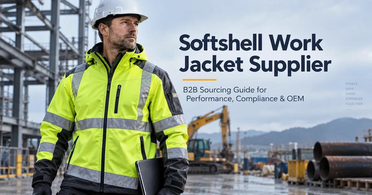 Proveedor de chaquetas softshell para trabajo: Cómo los compradores B2B evalúan la protección contra la intemperie, el cumplimiento de las normas de alta visibilidad, la personalización OEM y la calidad a granel.