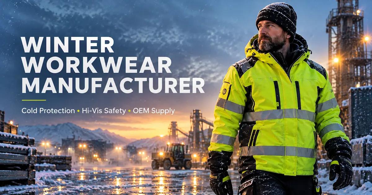 Winter Workwear Manufacturer: How B2B Buyers Specify Cold Protection, Hi-Vis Safety, OEM Quality and Reliable Bulk Supply